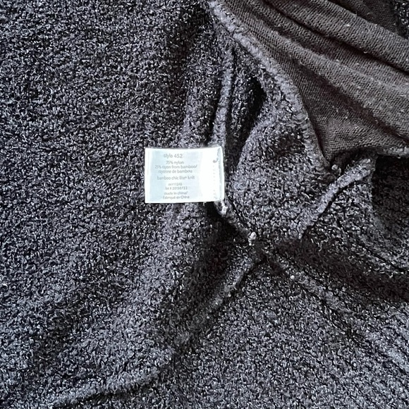 Barefoot Dreams CozyChic Lite Black Circle Cardigan Size XS S - Picture 6 of 6